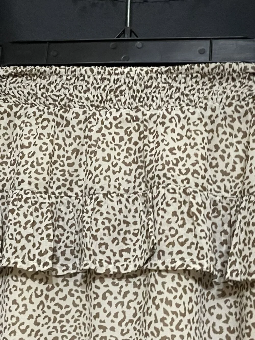 🤍🐆 Altar'd State Ivory Leopard Print Mini Skirt – Size XS